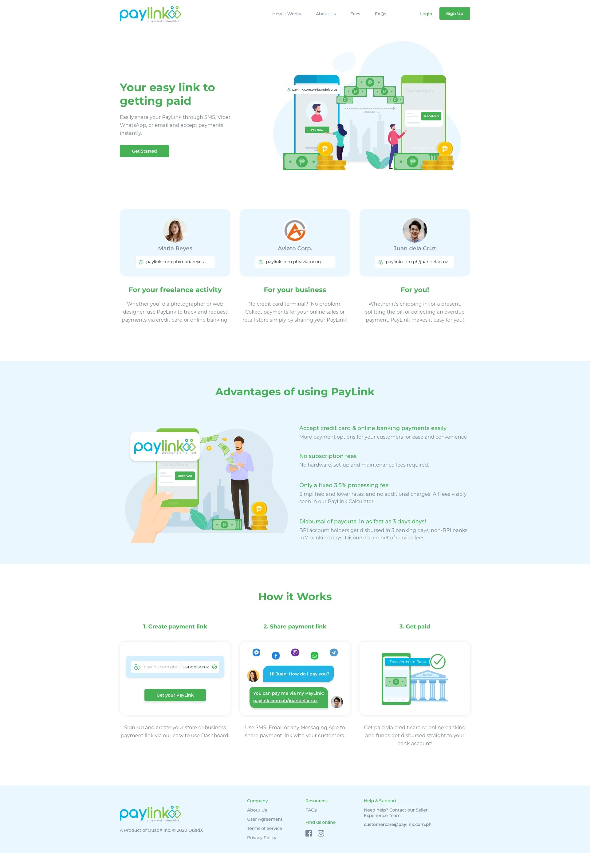 PayLink, screen 3 of 3